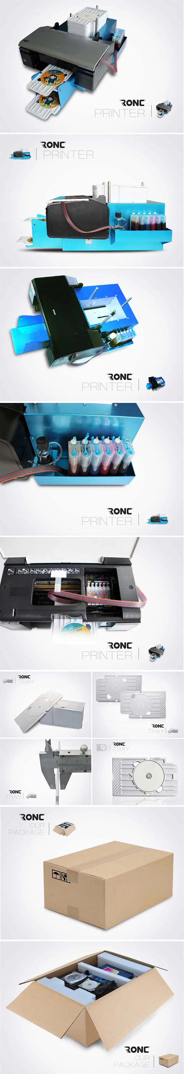 Flatable CD Printer with Free Automatic CD Trays